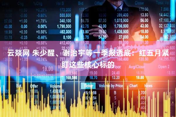 云燚网 朱少醒、谢治宇等一季报透底：红五月紧盯这些核心标的